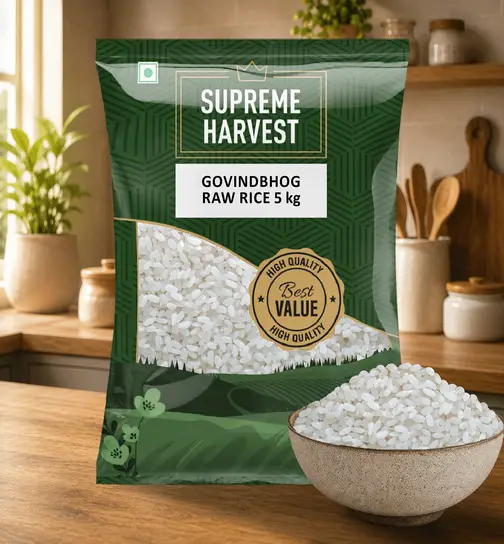 Supreme Harvest Govindbhog Raw Rice 5 kg
