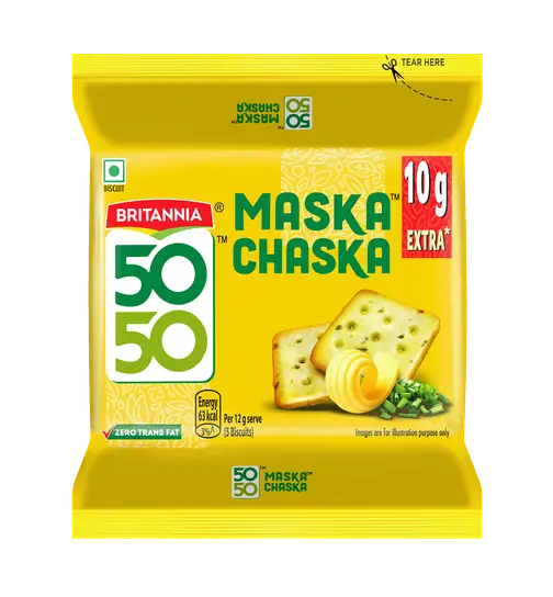 Britannia 5050 Maska Chaska Biscuits 110 g x 2