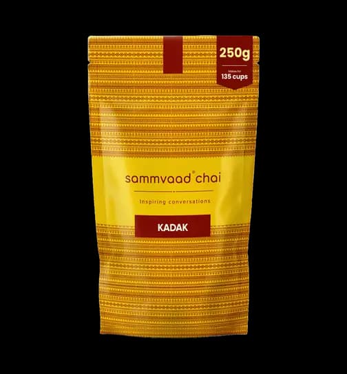 Sammvaad Kadak Chai - Premium Black Tea (CTC) straight from Assam | Bold, Strong and Aromatic 250 g
