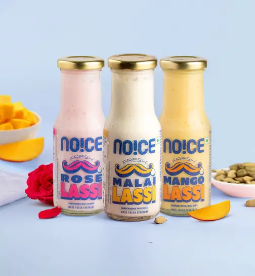 NOICE Lassi 3-in-1 Combo (Rose + Mango + Malai) 3 Combo