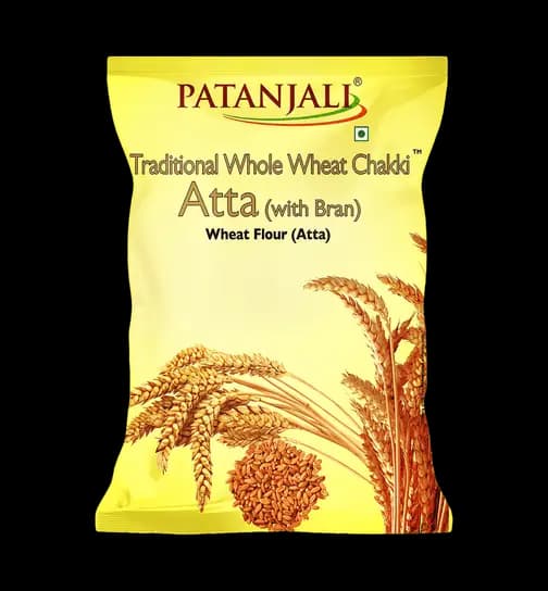 Patanjali Traditional Whole Wheat Chakki Atta with Bran 10 kg