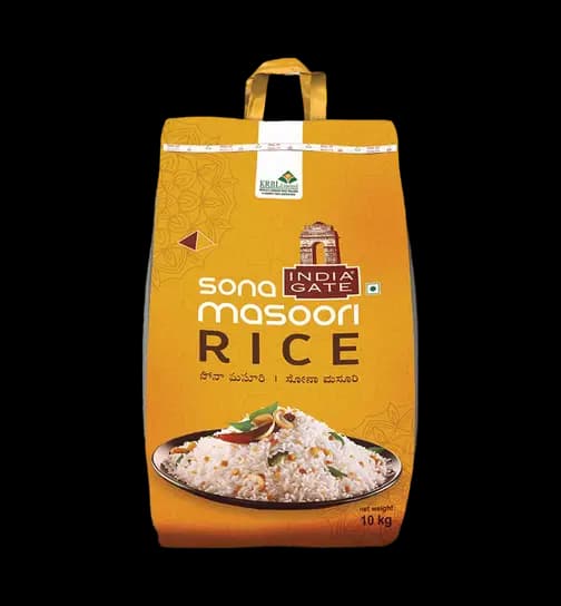 India Gate Sona Masoori Rice 10 kg