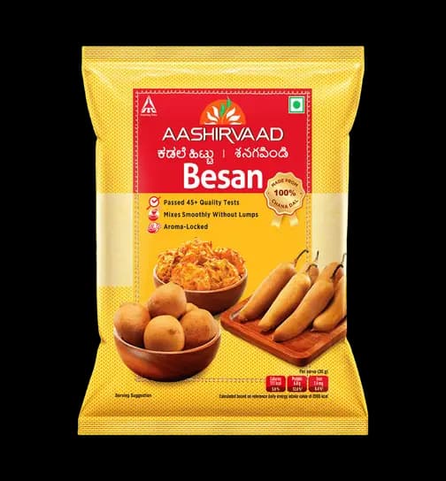 Aashirvaad, 100% Chana Dal Besan (Kadale Hittu/Senagapindi) 500 g