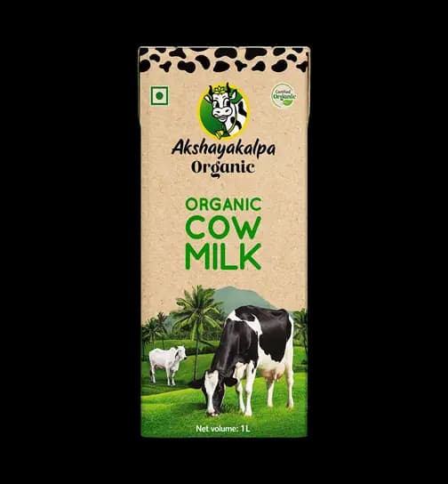 Akshayakalpa Organic Cow Milk - UHT 1 ltr