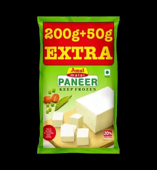 Amul Frozen Malai Paneer 250 g
