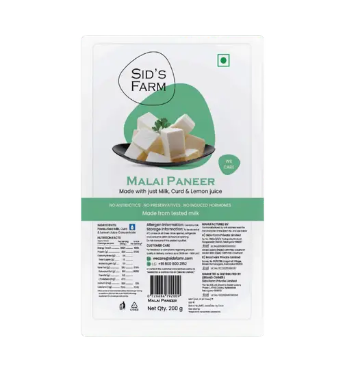 Sid's Farm Malai Paneer 200 g