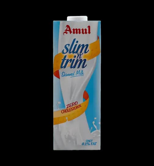 Amul Slim n Trim UHT Skimmed Milk 1 ltr x 12