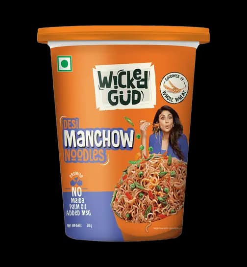 WickedGud Instant Desi Manchow Cup Noodles 70 gms 70 g