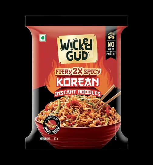 WickedGud Fiery 2X Spicy Korean Noodles 67 g