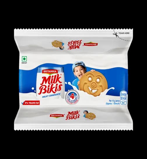 Britannia Milk Bikis Sandwich Biscuits 188 g x 2