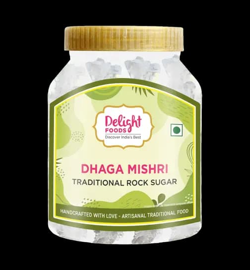 Delight Foods Dhaga Mishri Traditional Rock Sugar 750 g