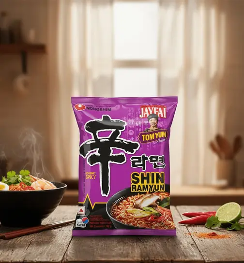 Nongshim Shin Ramyun Instant Noodles Tomyum Flavor - Single Pack 123 g
