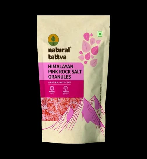 organic tattva Himalayan Pink Salt Granules (Sendha Namak) 500 g
