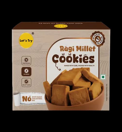 LET'S TRY Ragi Millet Cookies 200 g