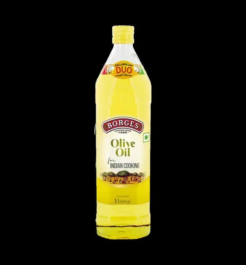 Borges Olive Oil for Indian Cooking - 1 L Glass 1 ltr
