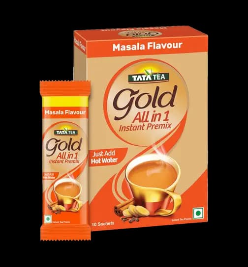 Tata Tea Gold All in 1 Instant Premix Masala Tea 10 Pieces