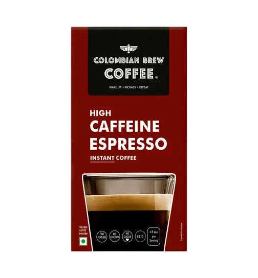 Colombian Brew Coffee High Caffeine Espresso Instant Coffee 40 g