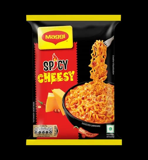 Maggi Spicy Cheesy Noodles, Instant Noodles 76 g