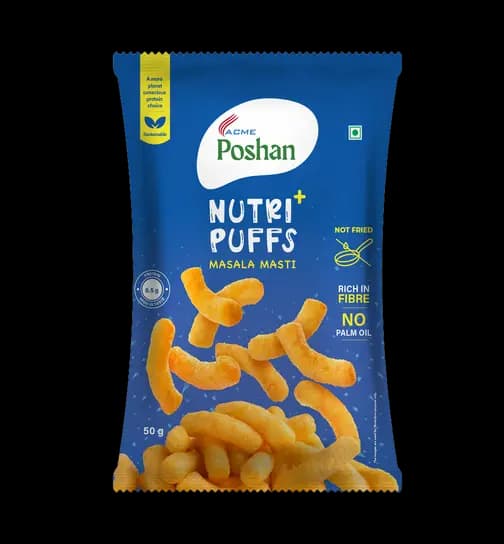 Acme Poshan Nutri+ Puffs Masala Masti 50 g