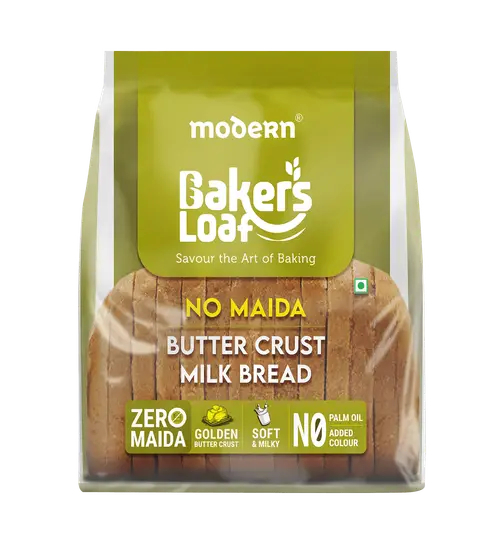 Baker's Loaf No Maida Butter Crust Milk Bread 350 g
