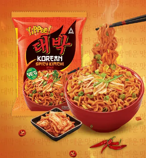 Sunfeast Yippee Korean Noodles Spicy Kimchi 75 g