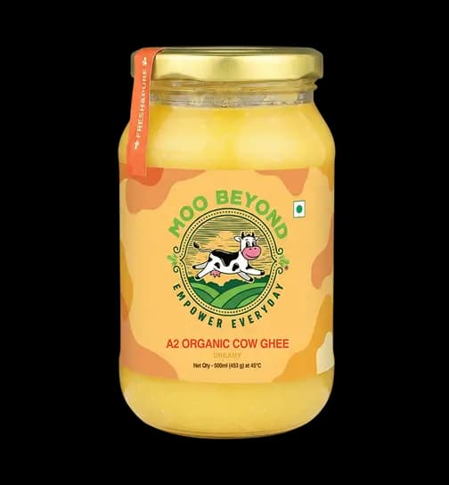 MooBeyond Organic A2 Cow Ghee Creamy 500 ml