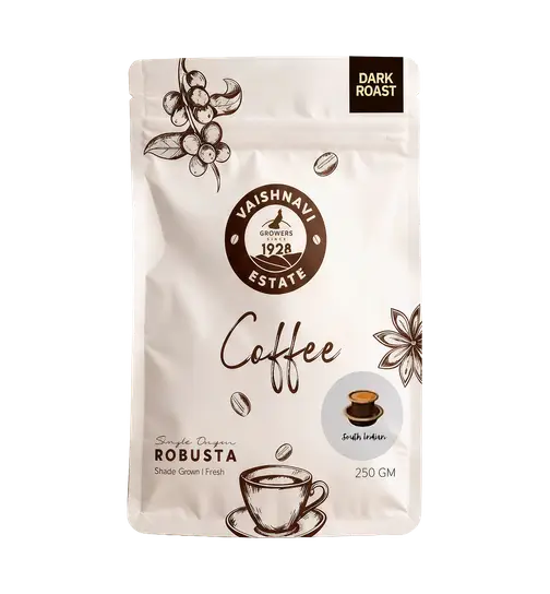 Vaishnavi Estate Dark Roast Robusta Filter Coffee Powder 250 g