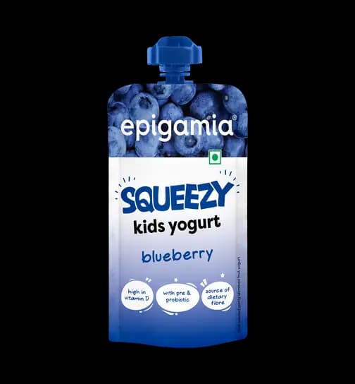 Epigamia Squeezy Kids Yogurt Blueberry 80 g