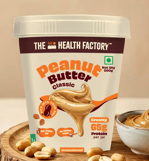 The Health Factory Peanut butter super smooth unsweetend 200 g