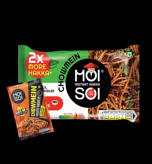 MOI SOI Instant Hakka Noodles Chowmein flavour Sauce (Ready in 5 Min) 165 g