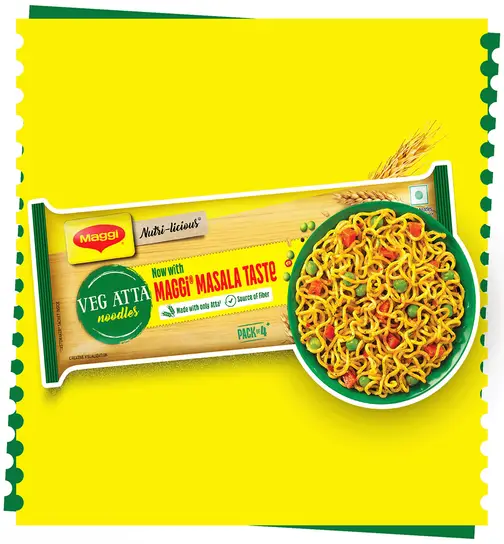 Maggi Nutri-Licious Masala Veg Atta Noodles, Instant Noodles 290 g
