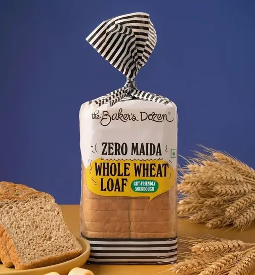 Whole Wheat Sourdough Bread by The Baker's Dozen | Zero Maida | No Palm Oil 400 g x 2