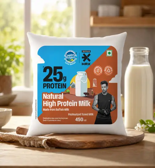 Country Delight 25g Protein Buffalo Milk 450 ml x 2
