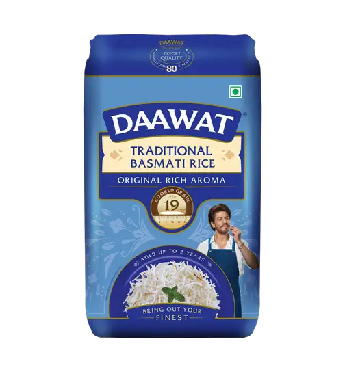 Daawat Traditional Pure Basmati Rice (Long Grain) 1 kg