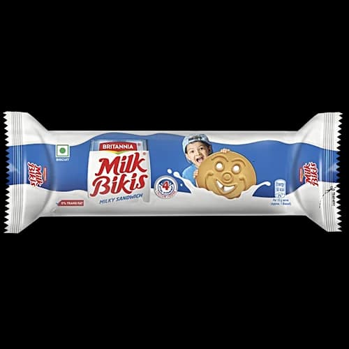 Britannia Milk Bikis Milk Cream Biscuits 100 g