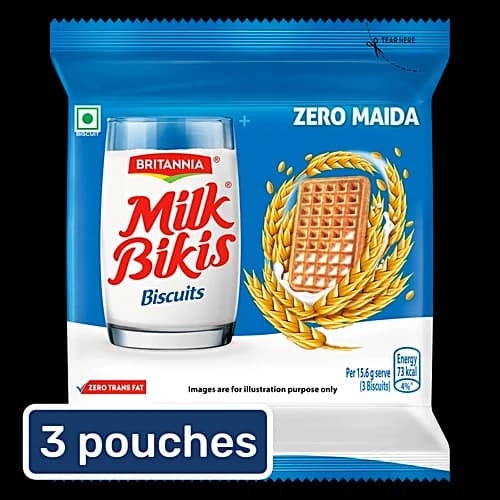 Britannia Biscuits Milk Bikis 3x200 g