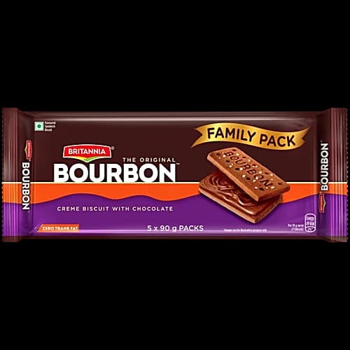 Britannia Bourbon Chocolate Cream Biscuits 100 g