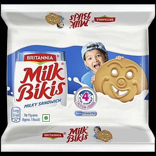 Britannia Milk Bikis Milk Cream Biscuits 200 g