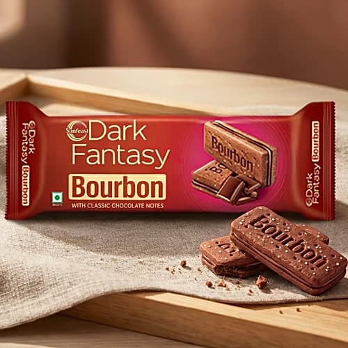 Sunfeast Dark Fantasy Bourbon Chocolate Cream Biscuits 150 g