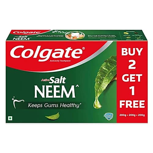 Colgate Colgate Active Salt Neem Toothpaste Fights Germs 600 g