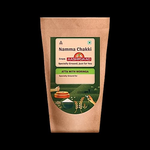 Aashirvaad Namma Chakki Atta With Moringa 1 kg Pouch